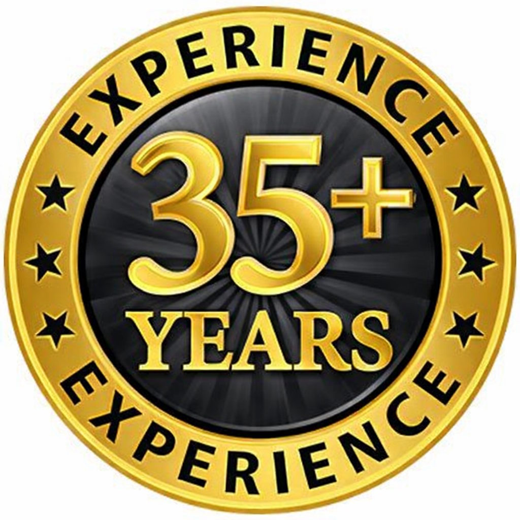 Medal icon showing 35 years experience for Rory J Holbrook ltd