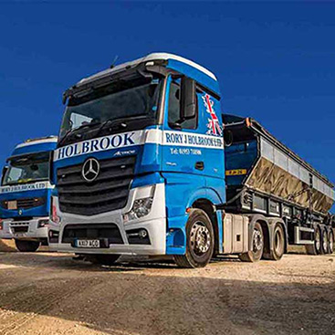 Artic 8 Wheeler Rory J Holbrook Vehicle at Lakenheath, Suffolk