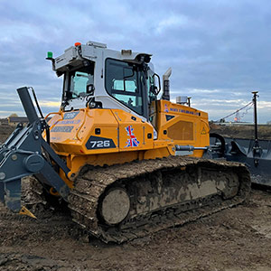 GPS equipped bulldozer plant for hire