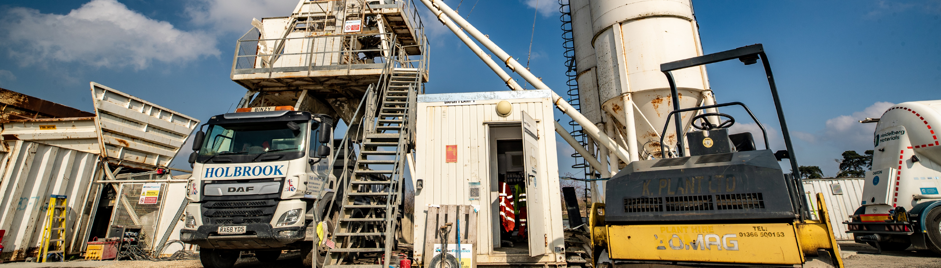 Self compacting concrete and domestic concrete at rorys site