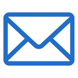 Blue email icon