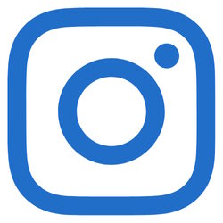 Blue instagram icon