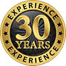 Medal icon showing 30 years experience for Rory J Holbrook ltd